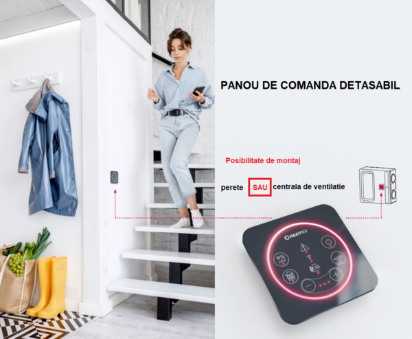 PLATINUM Recuperare de caldura 450m3/h - imagine 3