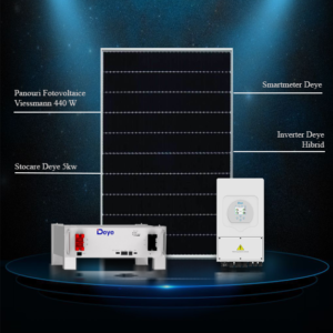 Sistem Fotovoltaic 5KW Trifazat Cu Stocare Sungrow Deye